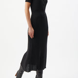 GABRIELA HEARST - Amor Knit Midi Dress in Black Cashmere Silk