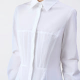 GABRIELA HEARST - Garcia Top in White Sea Island Cotton Poplin