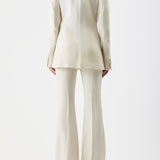 GABRIELA HEARST - Damus Blazer in Ivory Silk Wool Cady