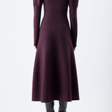 GABRIELA HEARST - Hannah Knit Maxi Dress in Deep Bordeaux Merino Wool Cashmere