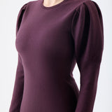 GABRIELA HEARST - Hannah Knit Maxi Dress in Deep Bordeaux Merino Wool Cashmere