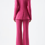 GABRIELA HEARST - Stephanie Blazer in Fuchsia Virgin Wool Crepe