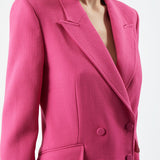 GABRIELA HEARST - Stephanie Blazer in Fuchsia Virgin Wool Crepe