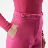 GABRIELA HEARST - Vesta Pant in Fuchsia Virgin Wool Crepe