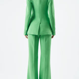 GABRIELA HEARST - Stephanie Blazer in Fluorescent Green Virgin Wool Crepe