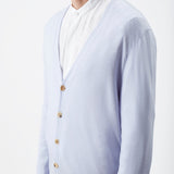 GABRIELA HEARST - Duke Knit Cardigan in Halogen Blue Cashmere