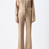 GABRIELA HEARST - Vesta Pant in Camel Virgin Wool Twill