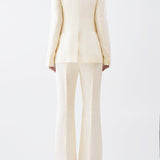 GABRIELA HEARST - Brett Blazer in Ivory Textured Linen