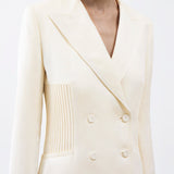 GABRIELA HEARST - Brett Blazer in Ivory Textured Linen