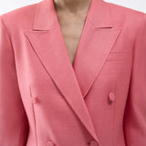 GABRIELA HEARST - Gavin Blazer in Watermelon Silk Virgin Wool