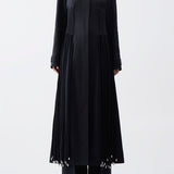 GABRIELA HEARST - Torres Fringe Coat in Black Textured Linen