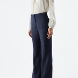 GABRIELA HEARST - Jones Pant in Midnight Double-Face Winter Silk