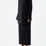 GABRIELA HEARST - Beko Dress in Black Double-Face Wool Crepe