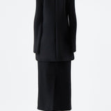 GABRIELA HEARST - Beko Dress in Black Double-Face Wool Crepe