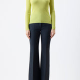 GABRIELA HEARST - Browning Knit Sweater in Lime Adamite Cashmere Silk