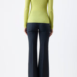 GABRIELA HEARST - Browning Knit Sweater in Lime Adamite Cashmere Silk