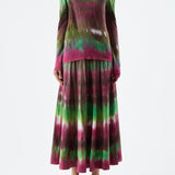 GABRIELA HEARST - Ella Knit Midi Skirt in Jewel Tie Dye Cashmere