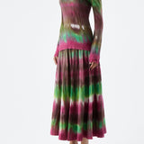 GABRIELA HEARST - Ella Knit Midi Skirt in Jewel Tie Dye Cashmere