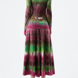 GABRIELA HEARST - Ella Knit Midi Skirt in Jewel Tie Dye Cashmere