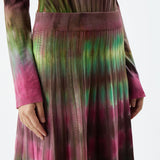 GABRIELA HEARST - Ella Knit Midi Skirt in Jewel Tie Dye Cashmere