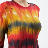 GABRIELA HEARST - Miller Knit Sweater in Fire Tie Dye Cashmere