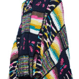 GABRIELA HEARST - Alec Patchwork Knit Blanket in Dark Navy Multi Welfat Cashmere