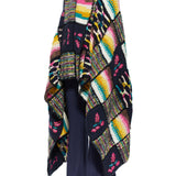 GABRIELA HEARST - Alec Patchwork Knit Blanket in Dark Navy Multi Welfat Cashmere