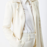 GABRIELA HEARST - Evan Knit Trench Coat in Ivory Wool