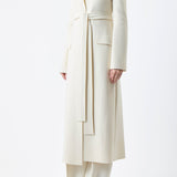 GABRIELA HEARST - Evan Knit Trench Coat in Ivory Wool