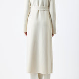 GABRIELA HEARST - Evan Knit Trench Coat in Ivory Wool