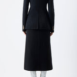 GABRIELA HEARST - Lloyd Blazer in Black Double-Face Recycled Cashmere