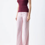 GABRIELA HEARST - Vesta Pant in Blush Virgin Wool and Silk Linen Twill