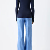 GABRIELA HEARST - Addison Knit Cardigan in Navy Cashmere Silk