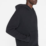 FRAME - Waffle Textured  Hoodie -- Noir