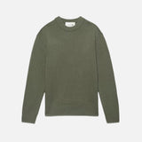 FRAME - Cashmere Crewneck Sweater -- Khaki Green