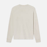 FRAME - Duo Fold Long Sleeve Crew -- Oatmeal Heather