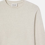 FRAME - Duo Fold Long Sleeve Crew -- Oatmeal Heather