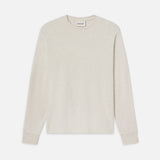 FRAME - Duo Fold Long Sleeve Crew -- Oatmeal Heather