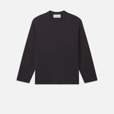 FRAME - Duo Fold Long Sleeve Crew -- Dark Grey