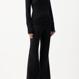 GABRIELA HEARST - Tori Knit Cardigan in Black Cashmere Silk