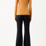 GABRIELA HEARST - Browning Knit Sweater in Fluorescent Orange Cashmere Silk