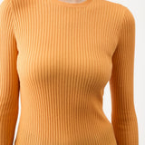 GABRIELA HEARST - Browning Knit Sweater in Fluorescent Orange Cashmere Silk