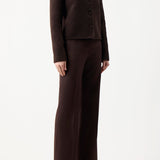 GABRIELA HEARST - Larrington Jacket in Chocolate Double-Face Recycled Cashmere Felt