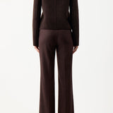 GABRIELA HEARST - Larrington Jacket in Chocolate Double-Face Recycled Cashmere Felt