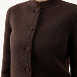 GABRIELA HEARST - Larrington Jacket in Chocolate Double-Face Recycled Cashmere Felt