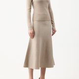 GABRIELA HEARST - May Knit Turtleneck in Oatmeal Merino Wool Cashmere