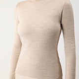 GABRIELA HEARST - May Knit Turtleneck in Oatmeal Merino Wool Cashmere