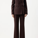 GABRIELA HEARST - Stephanie Blazer in Chocolate Superfine Wool