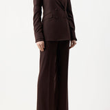 GABRIELA HEARST - Stephanie Blazer in Chocolate Superfine Wool