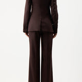 GABRIELA HEARST - Stephanie Blazer in Chocolate Superfine Wool